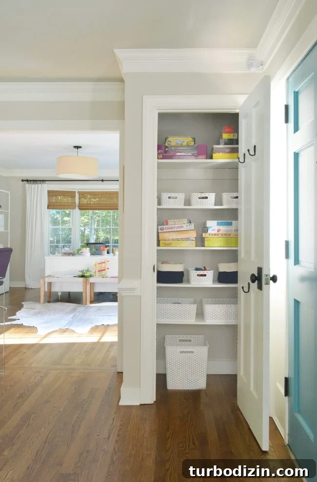 #114: Were We Really About to Buy Another House?! 8 neutral foyer kids game closet
