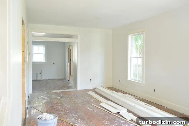 What's New at The Duplex: Latest Updates and Events 2 Living room painted and trimmed