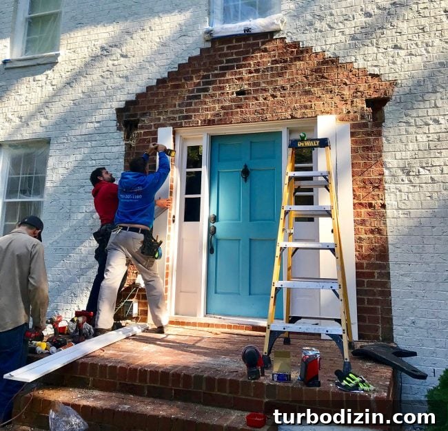 How a Close Call Nearly Ruined Our House Painting Makeover 5 Electricians wiring new fixtures