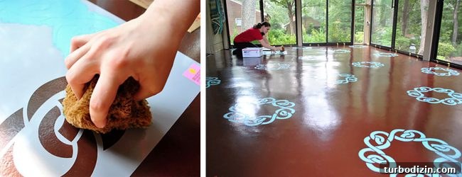 Are Our Design Choices Driven Only by the Blog? 6 Sunroom floor stenciling