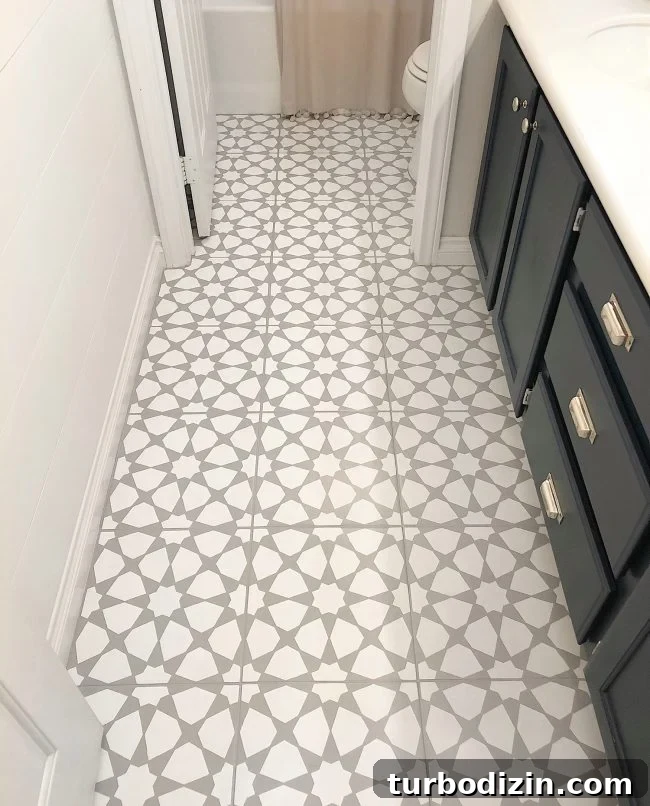 Sealed finished painted floor