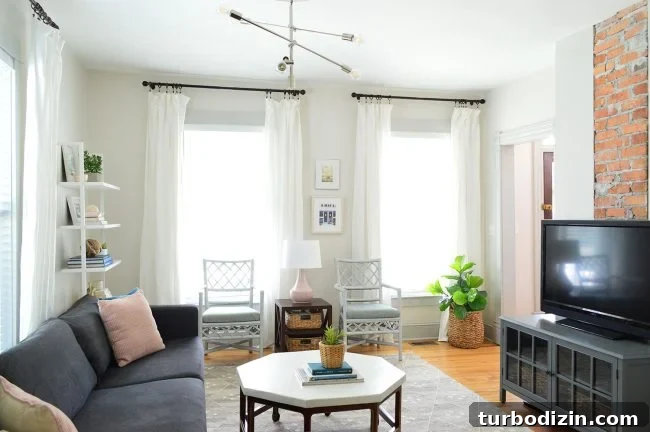 House Must-Haves: What We'd Put on Our Ultimate Home Checklist 3 Beach house living room with 9ft ceilings
