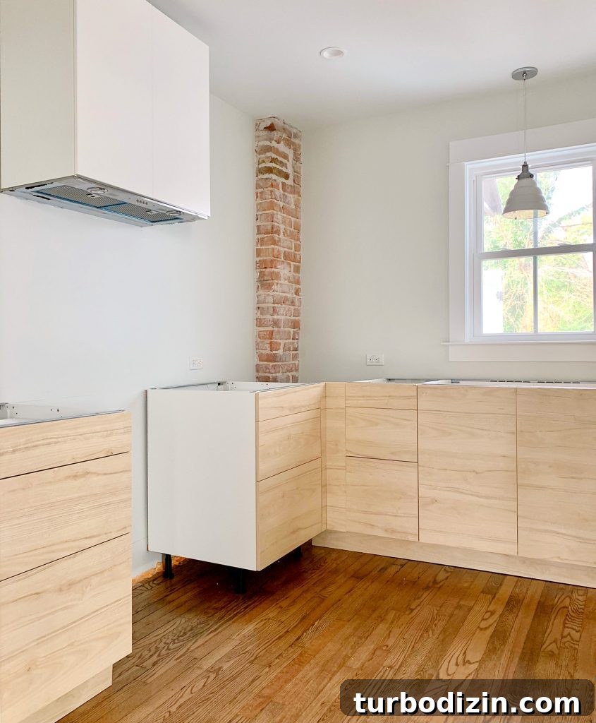 Two Kitchens, One Home: A Story of Renovation and Design 10 Kitchen nearing completion