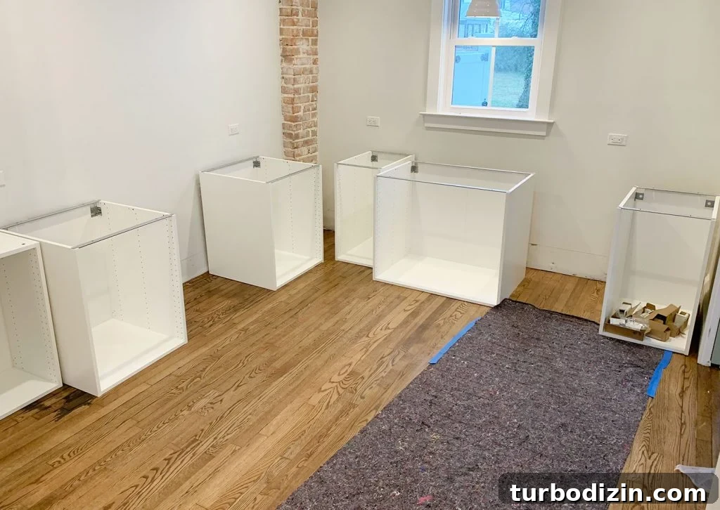Ikea Kitchen Cabinet Sektion Boxes Constructed