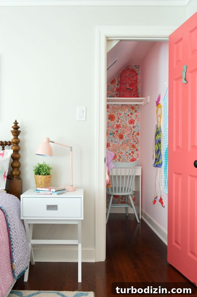 Can Science Make Our Homes Happier? Practical Insights for Living Better 11 girls bedroom closet pink door wallpaper