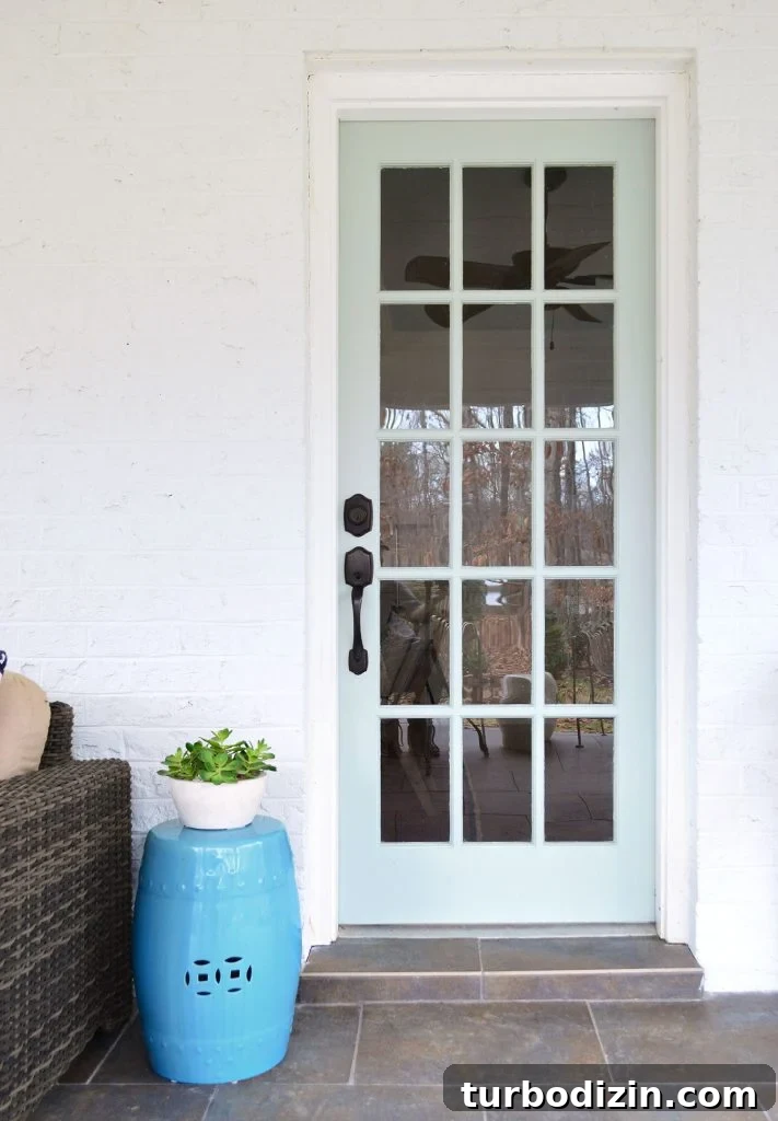 Front Door Paint Guide: Top Color Picks and Pro Tips for Painting a Door 10 Paned Glass Door Painted With High Gloss Benjamin Moore Paint