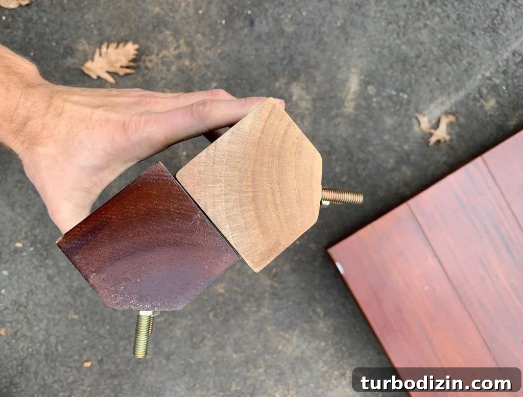 Refinish a Wooden Table: Step-by-Step Guide for Smooth Results 6 Legs Removed From Wood Dining Table To Test Sanding Of Finish
