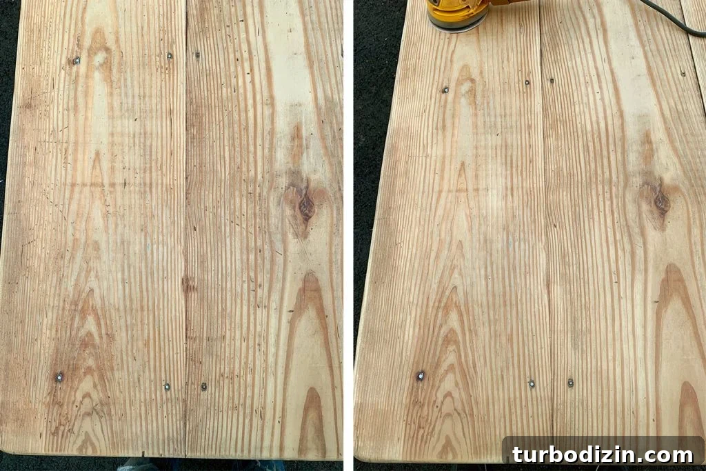 Refinish a Wooden Table: Step-by-Step Guide for Smooth Results 8 Fully Sanded Wood Dining Table With Old Finish Removed To Raw Wood