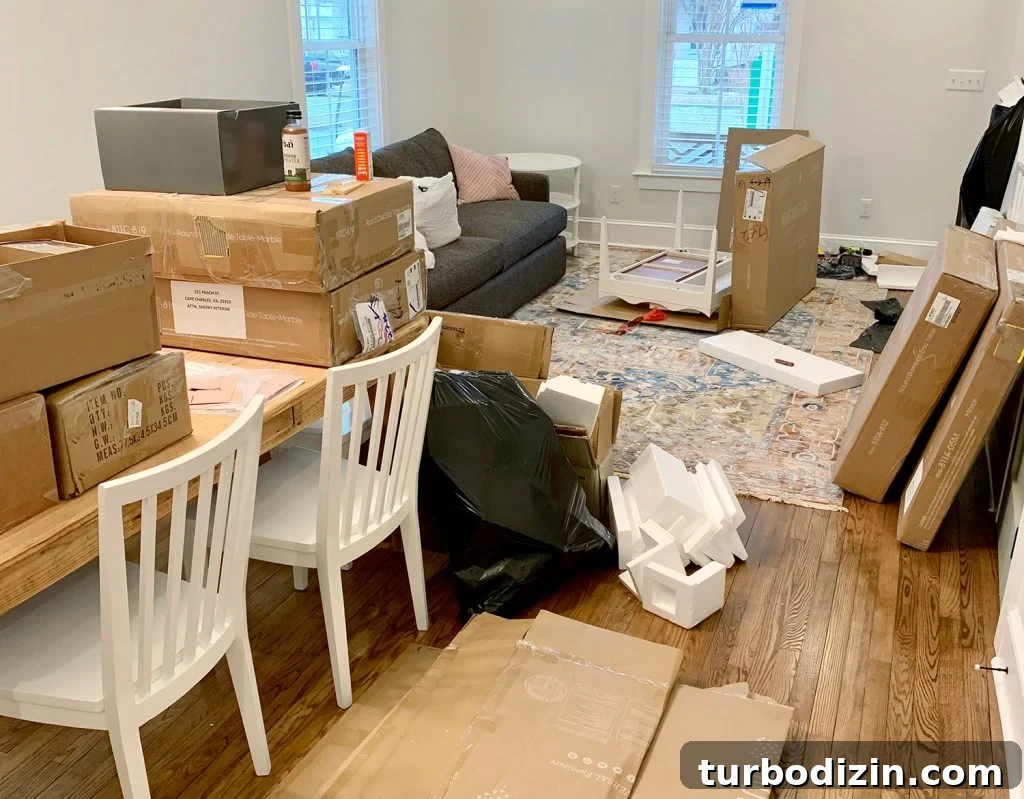 Seeing Another Blogger’s Home in Person: What Surprises Await? 6 Furniture assembly at the duplex