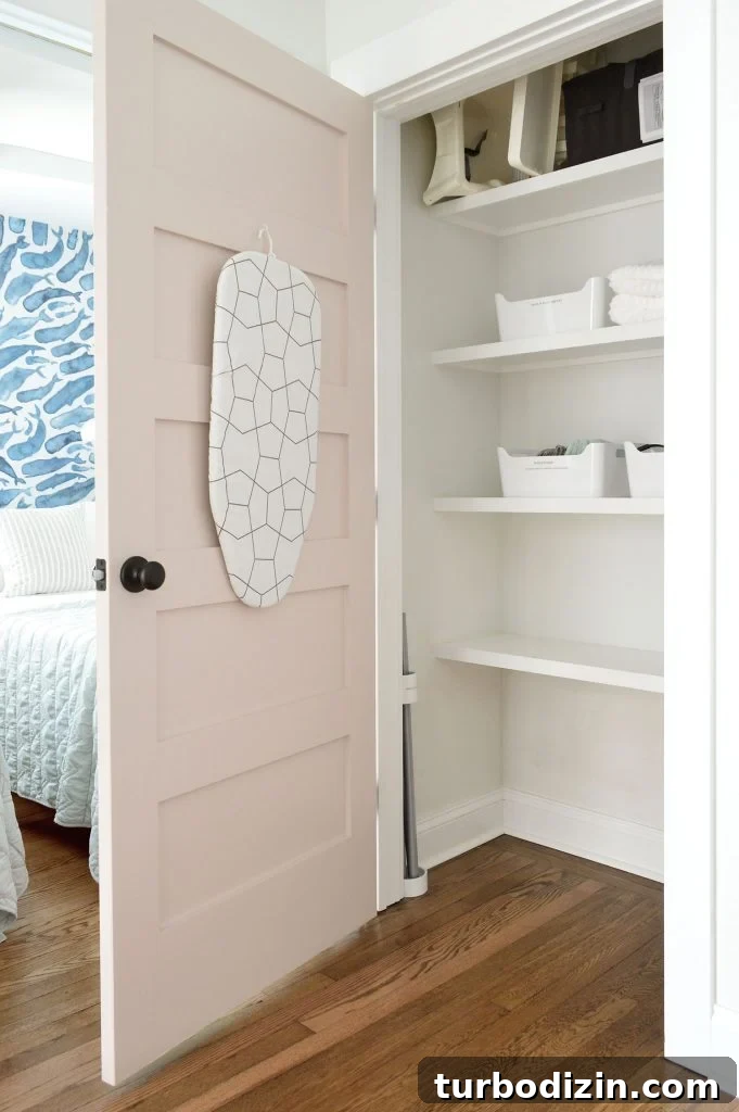 Family-Friendly Airbnb: Kids’ Bedrooms & Storage Tips 10 Duplex Hallway Linen Closet Open Organization