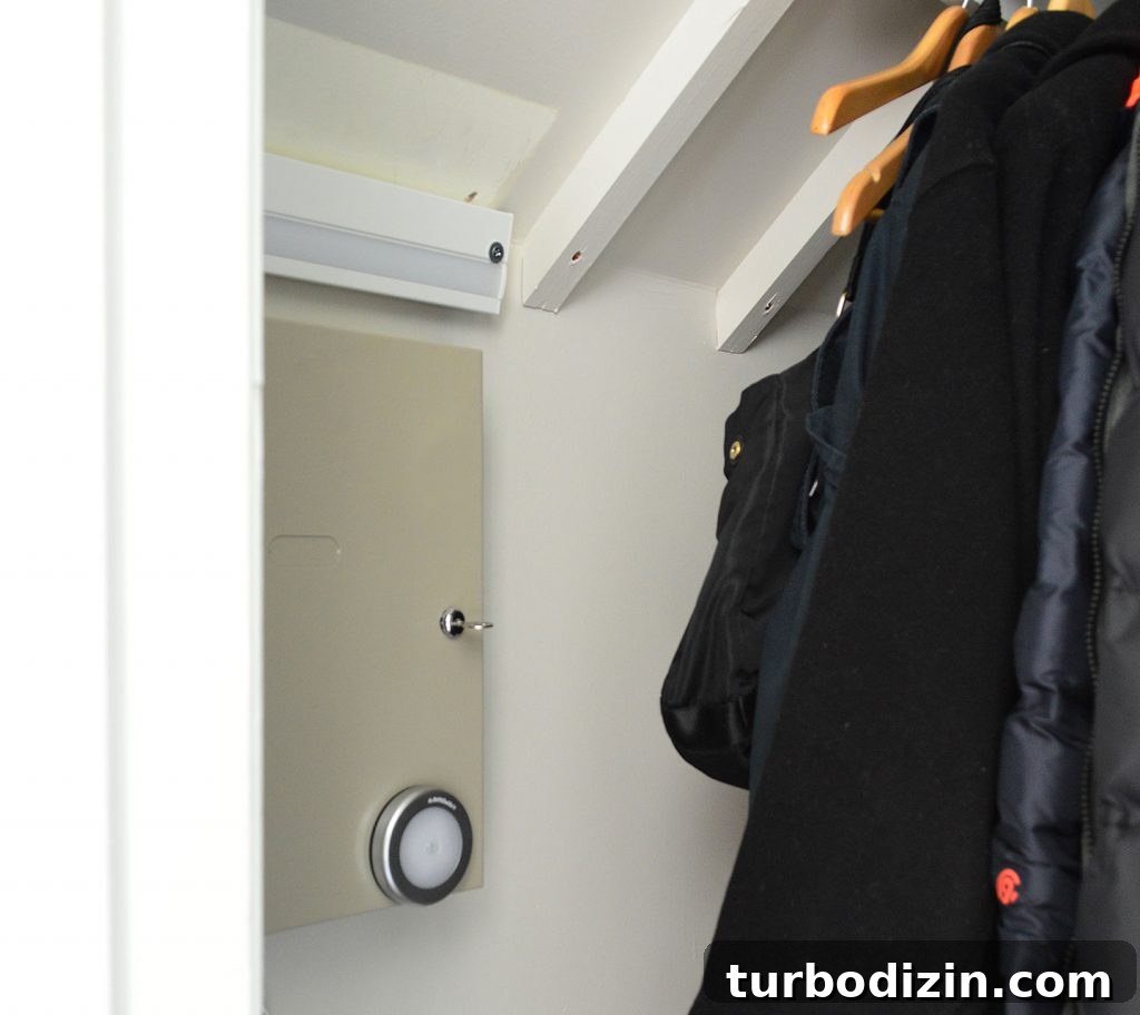 First Guests at Our Duplex: What Happened During Their Stay 9 puck light on metal electrical box
