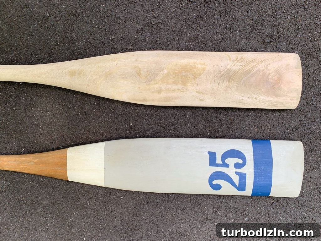 Paint Decorative Oars for Beach House Decor: Step-by-Step Guide 7 img 91759 7