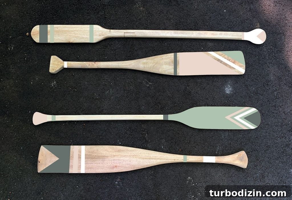Paint Decorative Oars for Beach House Decor: Step-by-Step Guide 8 img 91759 8