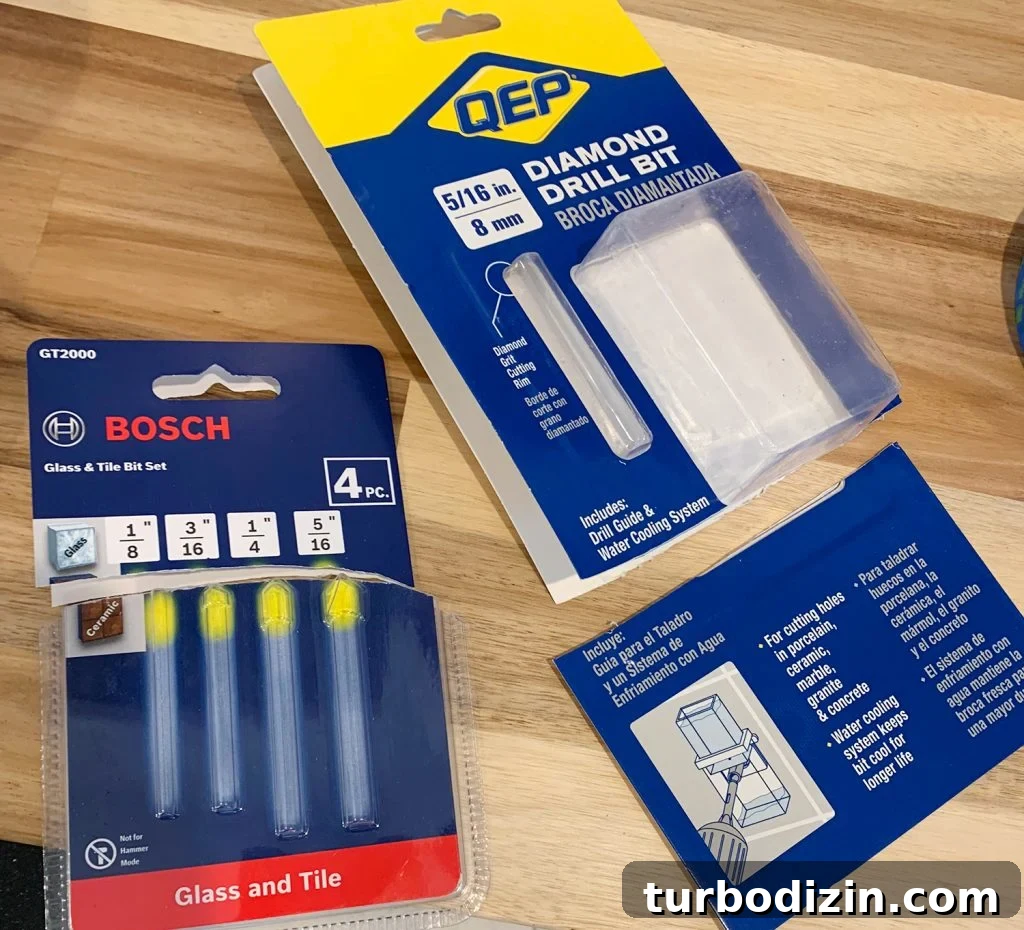 Diamond Drill Bit Kits For Drilling Hole In Tile