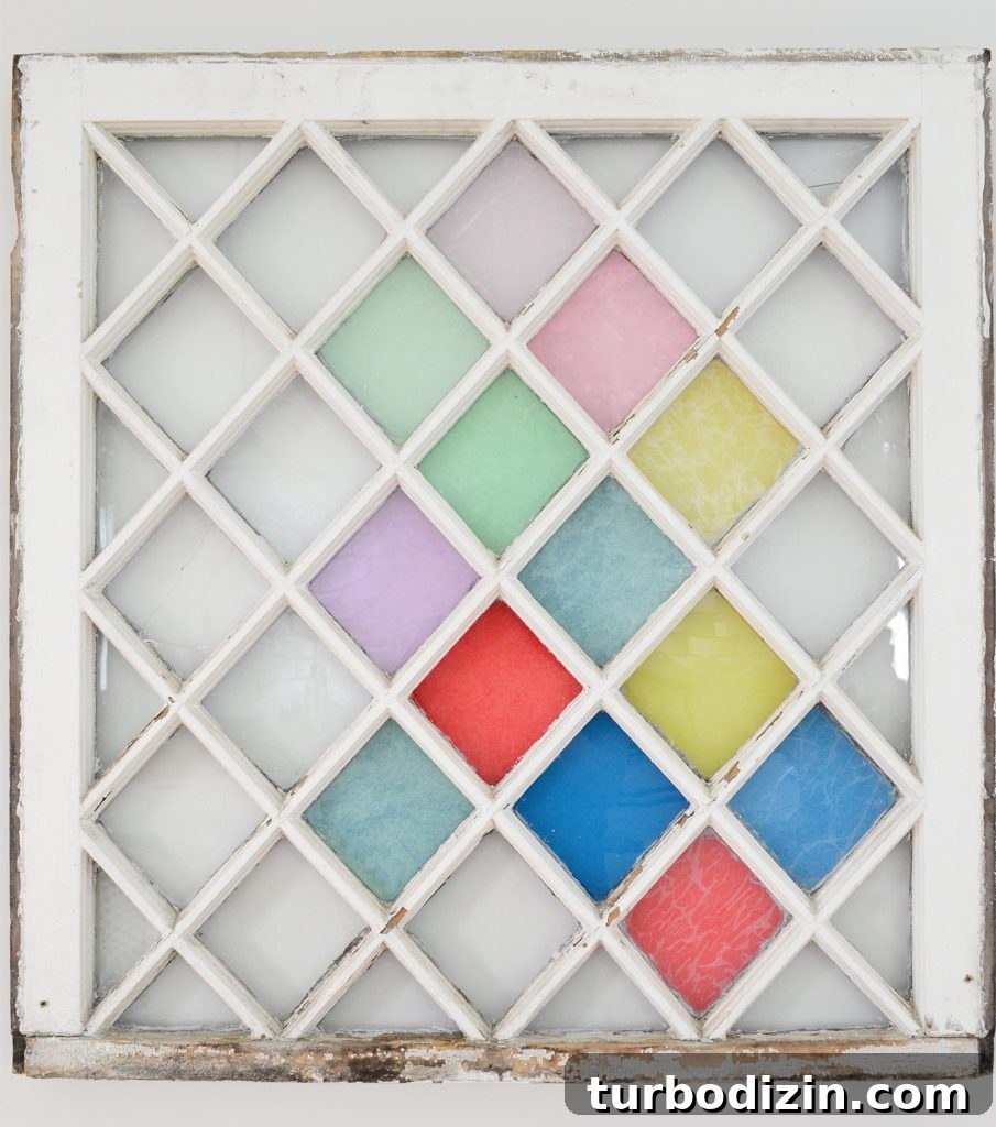 DIY Faux Stained Glass Window Tutorial: Step-by-Step Guide 12 Testing Colors On DIY Stained Glass Window