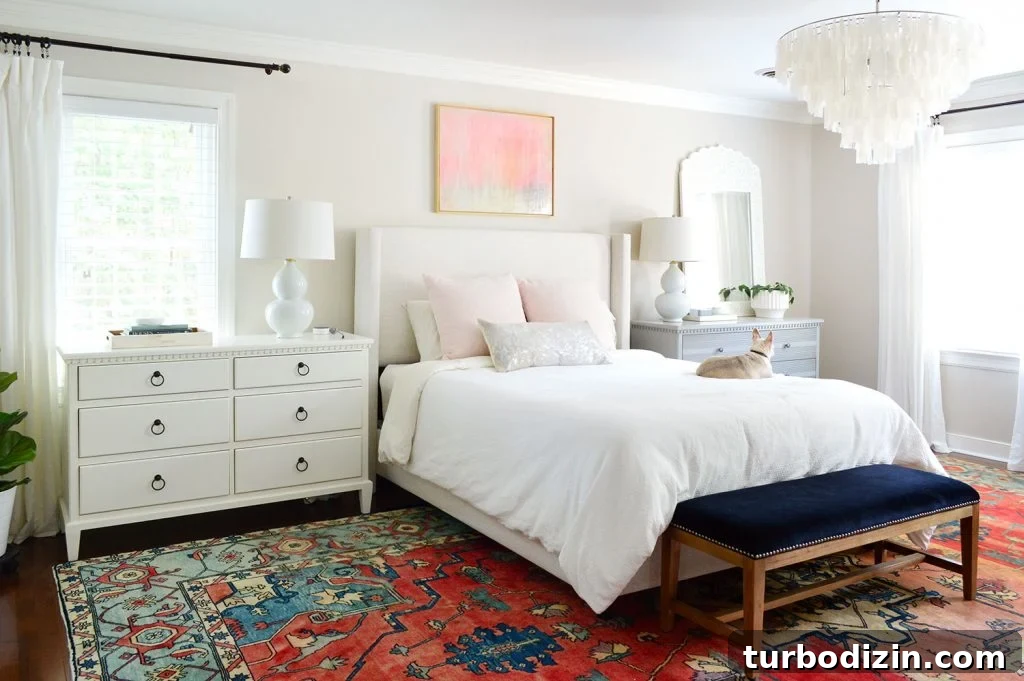 How We Stay Organized: Managing Life and Projects Efficiently 9 Bedroom with arched mirror