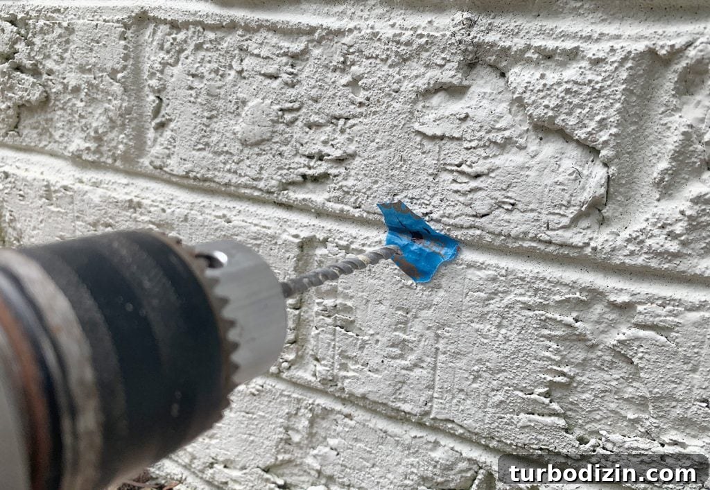 DIY Garden Trellis: Step-by-Step Guide to Build Your Own 13 Drilling Into Brick On Tape Mark