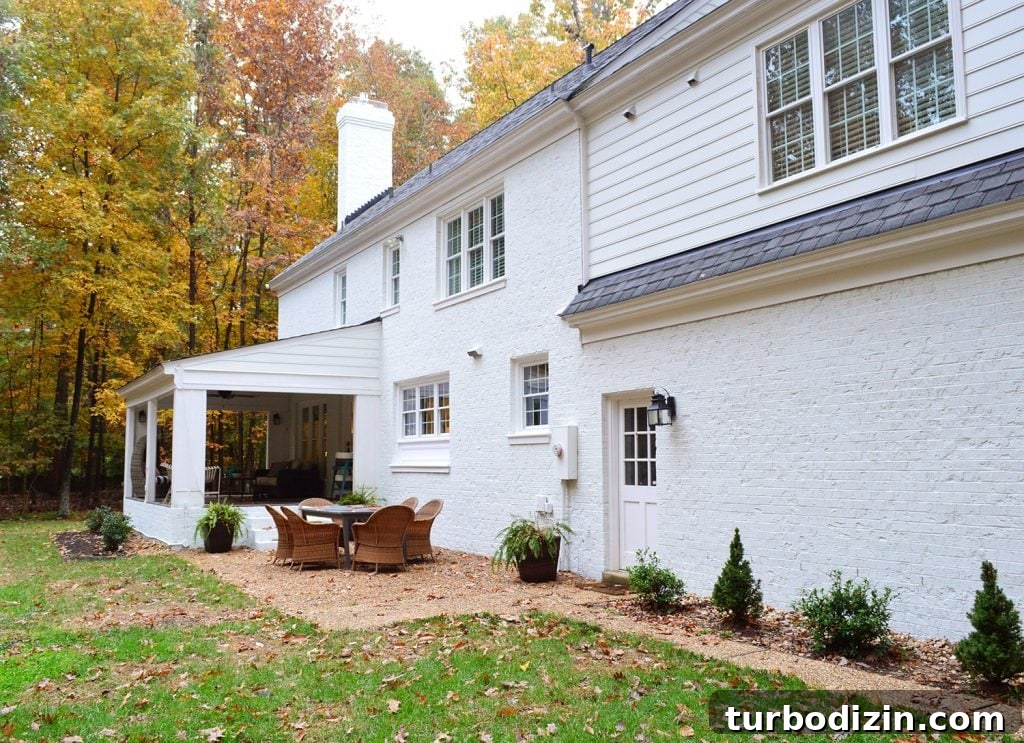 DIY Garden Trellis: Step-by-Step Guide to Build Your Own 3 White brick house with empty wall near garage