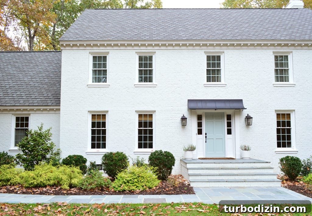 Exterior Upgrades After Painting Our Brick House White 11 img 92932 12