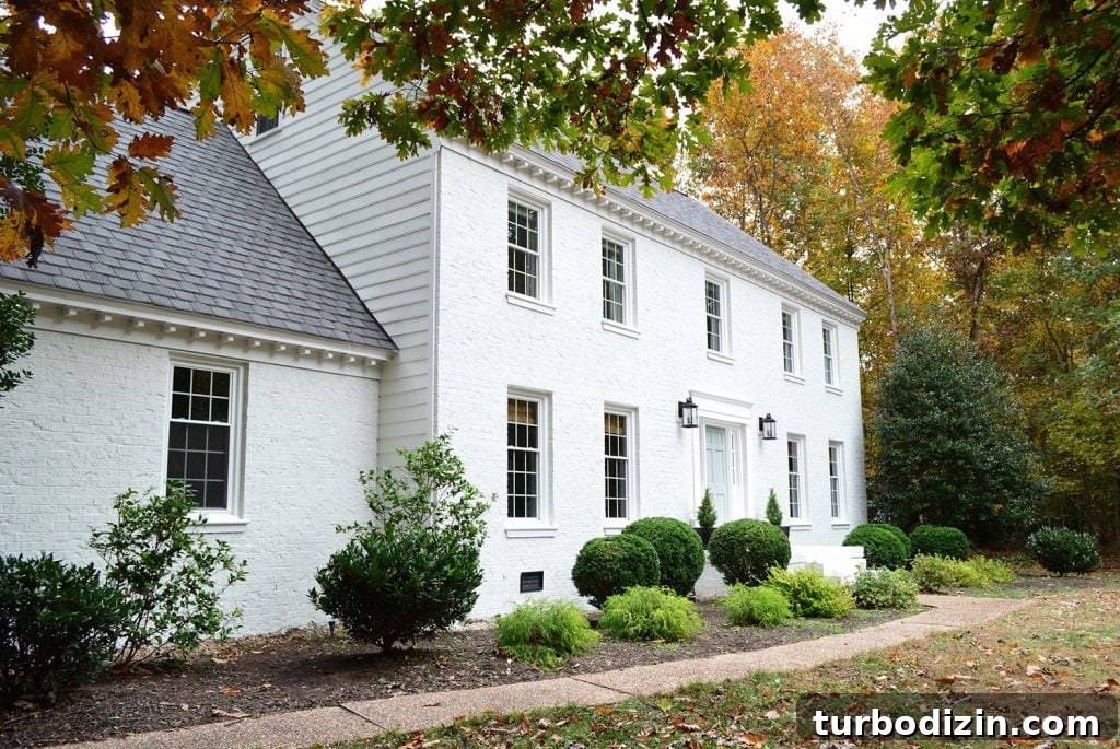 Exterior Upgrades After Painting Our Brick House White 5 img 92932 5