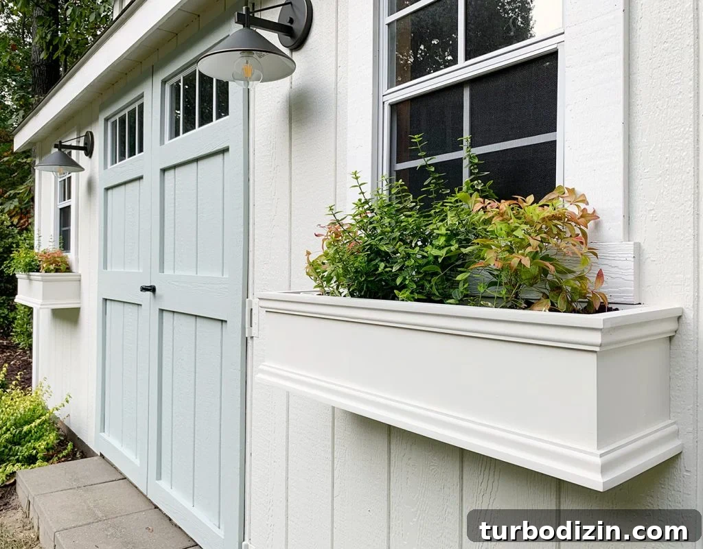 Painting Our Shed and Adding Window Boxes for Curb Appeal 11 img 93178 10