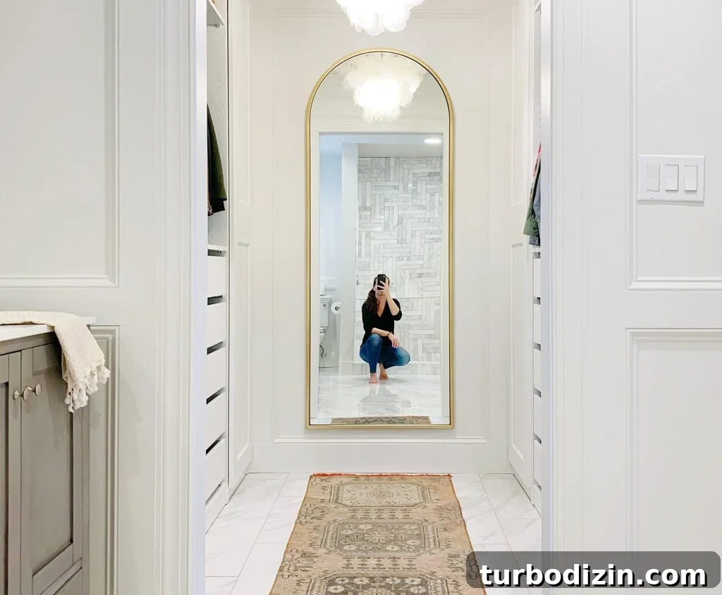 Closet mirror selfie