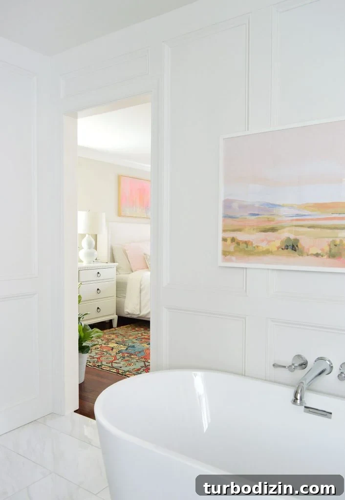 How to Install Decorative Wall Molding for a Polished Look 13 Decorative Wall Molding Trim In Traditional Bathroom With Tub
