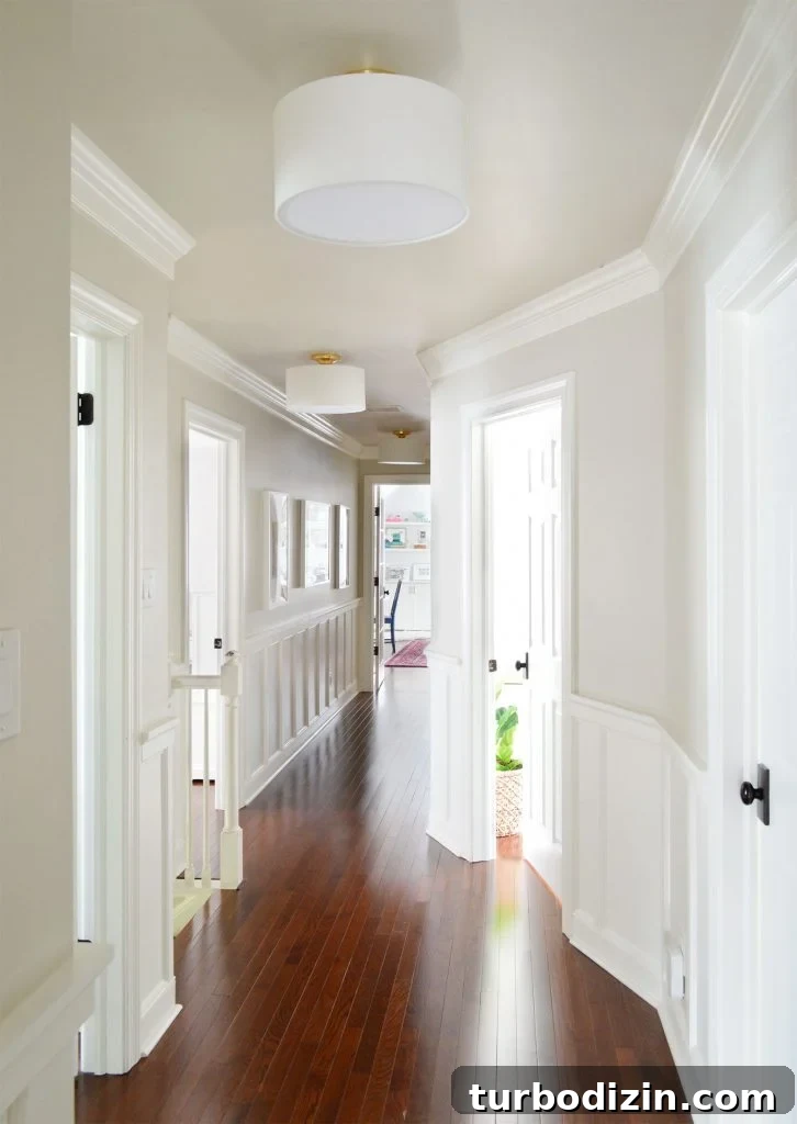 When Half Our Neighborhood Lost Power: What Really Happened 5 Upstairs Hallway Of Richmond Home With Board Batten Wainscot Molding