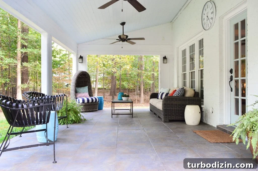 Preparing Our House for Sale: Steps We Took to Get It Market-Ready 2 Tiled Back Patio