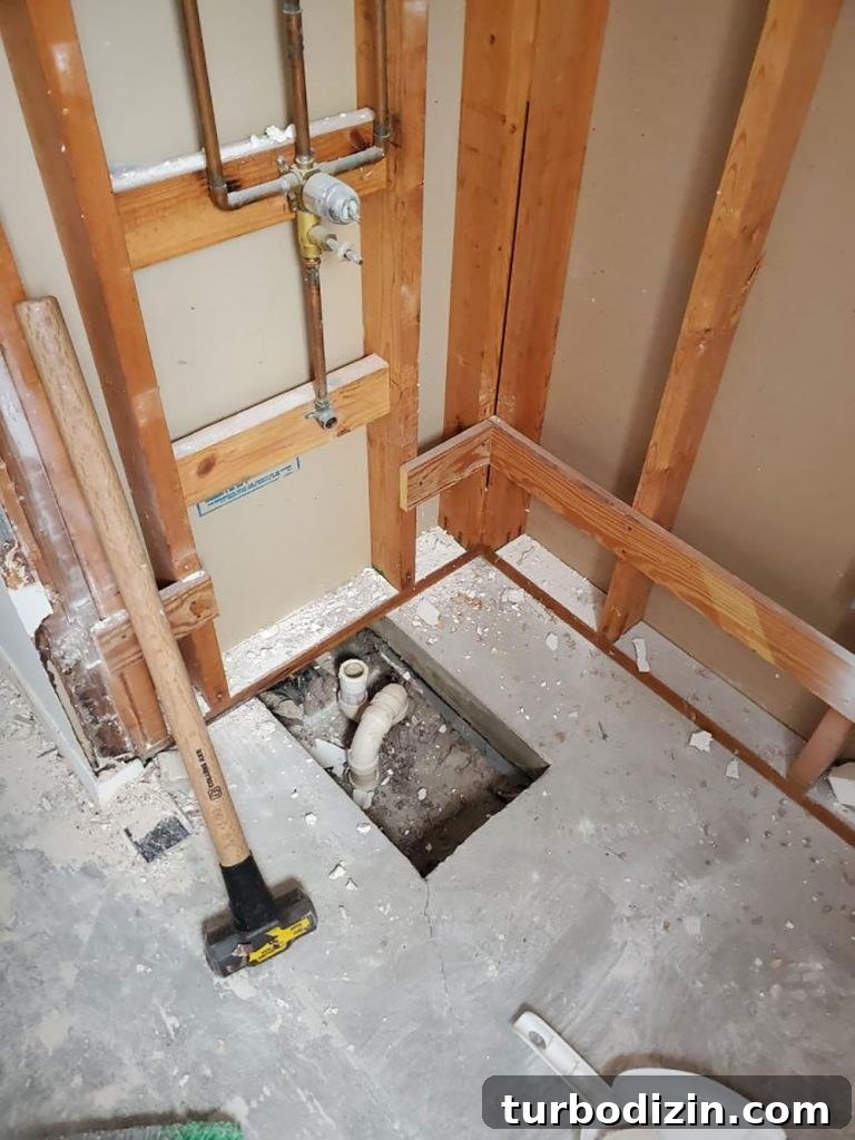 House Hunting: Two Completely Different Ways We Found Homes 3 Bathroom progress