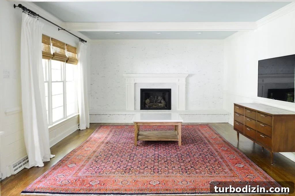 Episode 173: The Most Asked Money Question — What You Need to Know 5 Staged living room after tour