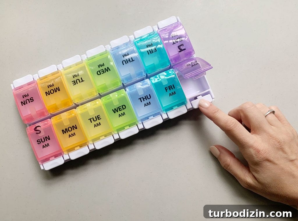 Episode 173: The Most Asked Money Question — What You Need to Know 8 Vitamin organizer on countertop