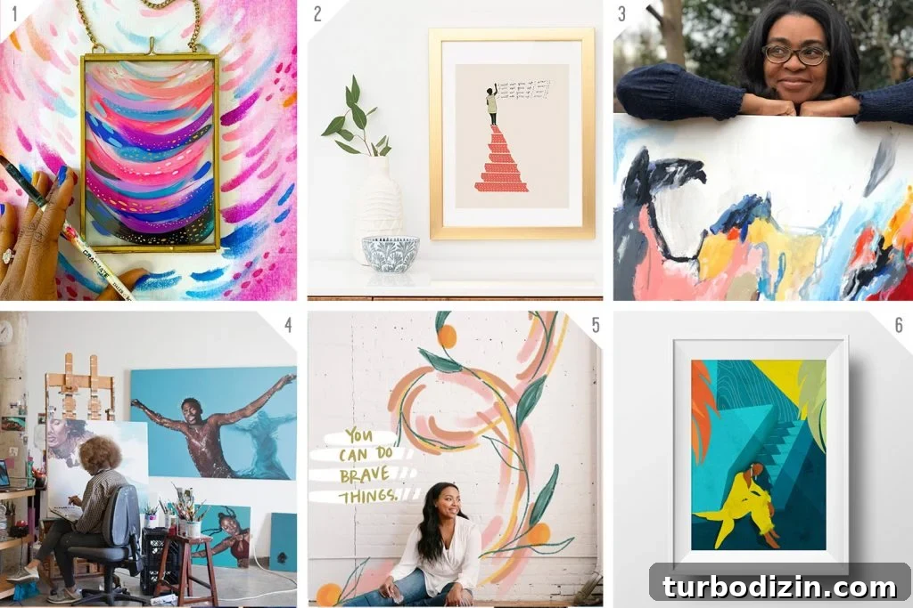500+ Black-Owned Businesses to Support Near You 3 Numbered Grid of Black owned Art Businesses