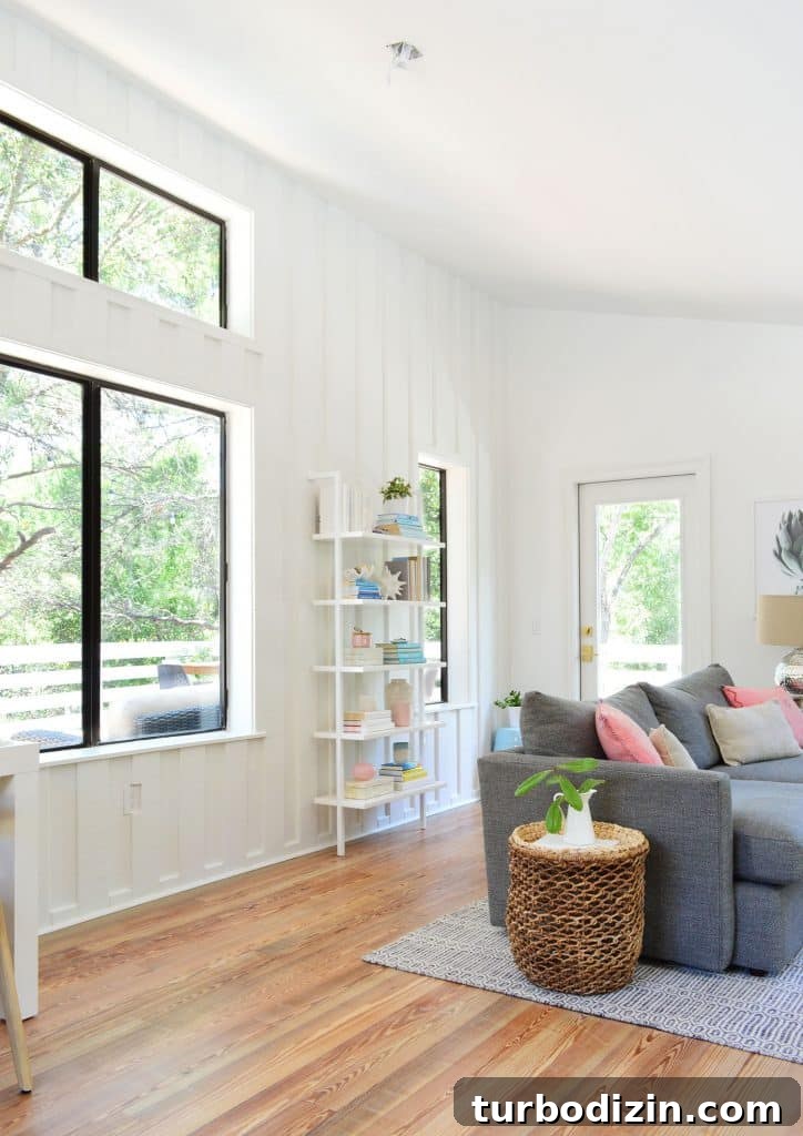 Our Upstairs Family Room After Four Weeks: What Changed and Why 13 Beachy Living Room With Missing Ceiling Fixture