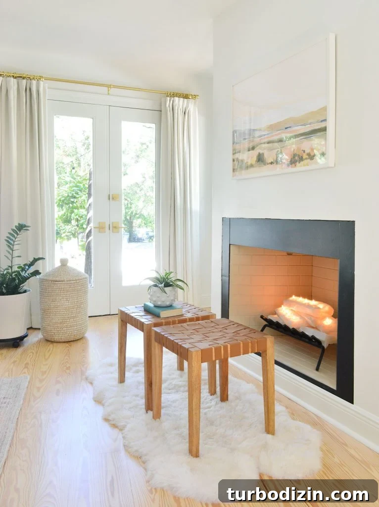 How to Build a Selenite Crystal Fireplace for Your Home 8 Bedroom fireplace with white crystal logs stacked like firewood and candles lit