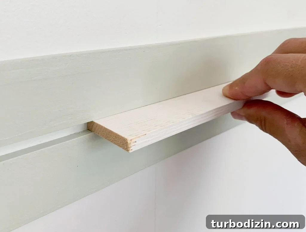 How to Create a Colorful Wood Accent Wall: DIY Guide 12 Scrap Of White Wood Lattice Used As Spacer Between Two Painted Lattice Strips