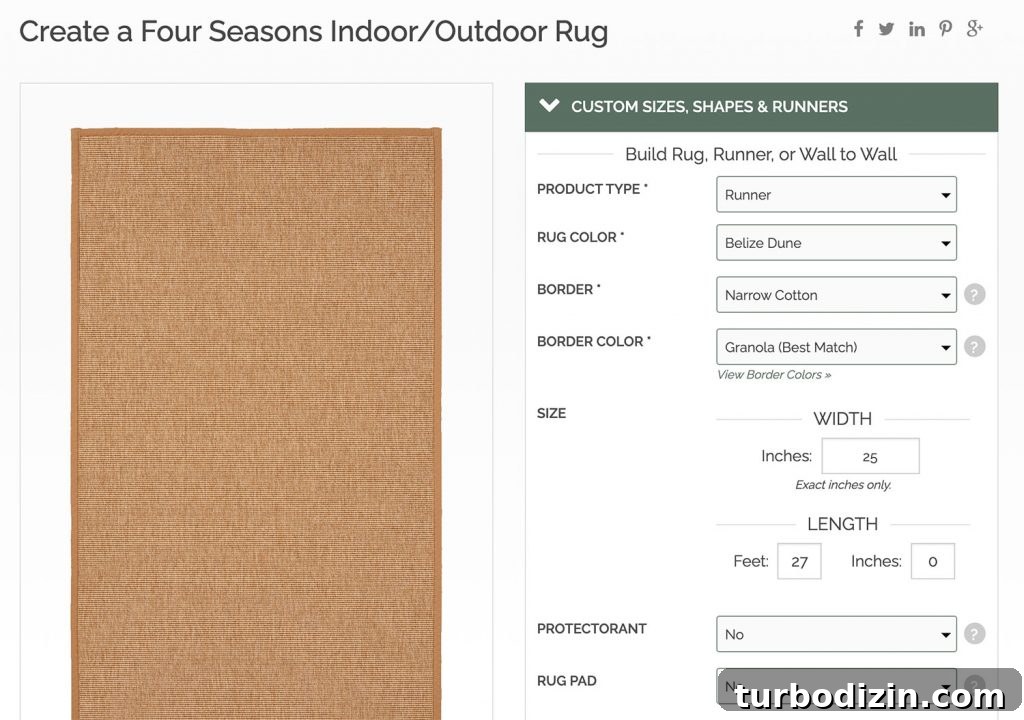 Screenshot of Sisal Rugs Direct Website