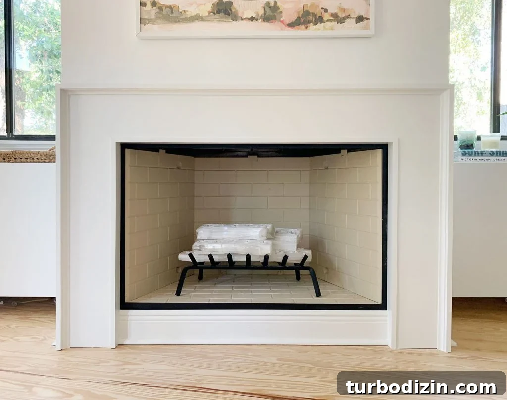 Modern Fireplace Mantel Ideas: Step-by-Step Build Guide 19 Finished Fireplace Mantel Painted White