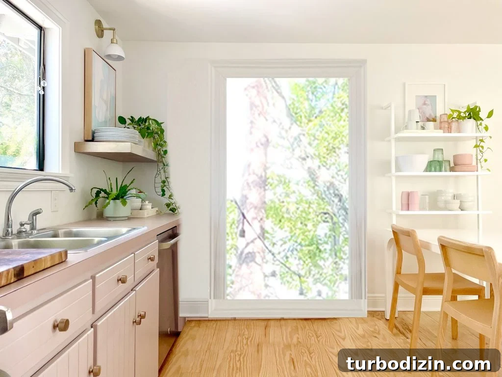 9 Smart Small Kitchen Ideas to Maximize Space and Style 10 Photoshop Rendering Of Doorway In Place Of Mauve Cabinets And One Window