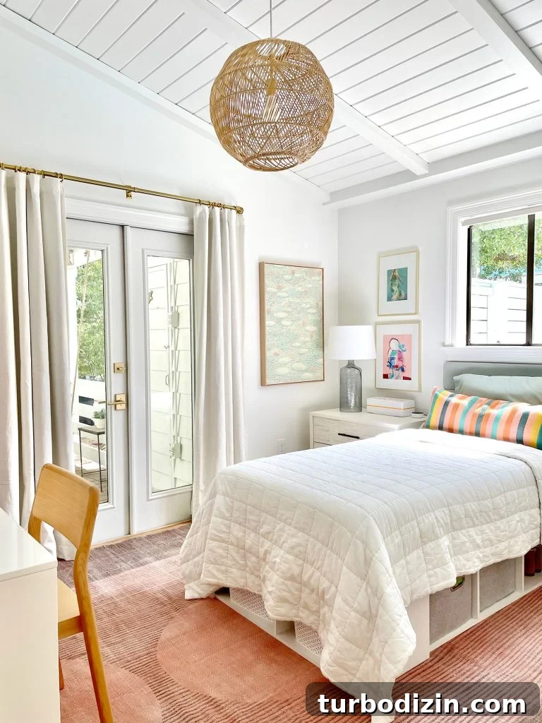 7 Stylish Storage Furniture Pieces for Small Spaces 6 Girls Bedroom With Lofted Plank Ceiling And Pink Rug
