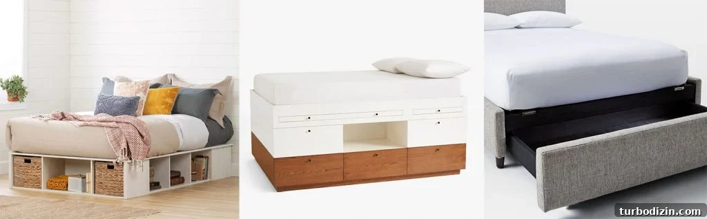 7 Stylish Storage Furniture Pieces for Small Spaces 8 Storage Bed Moodboard With 3 Options