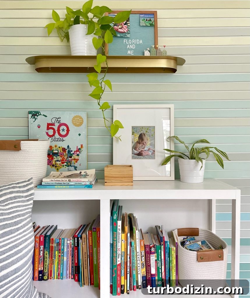 Smart Storage Solutions for a Small Kids' Bedroom 12 Shelf Detail Of Built In Bookcase Full Of Books And Toys