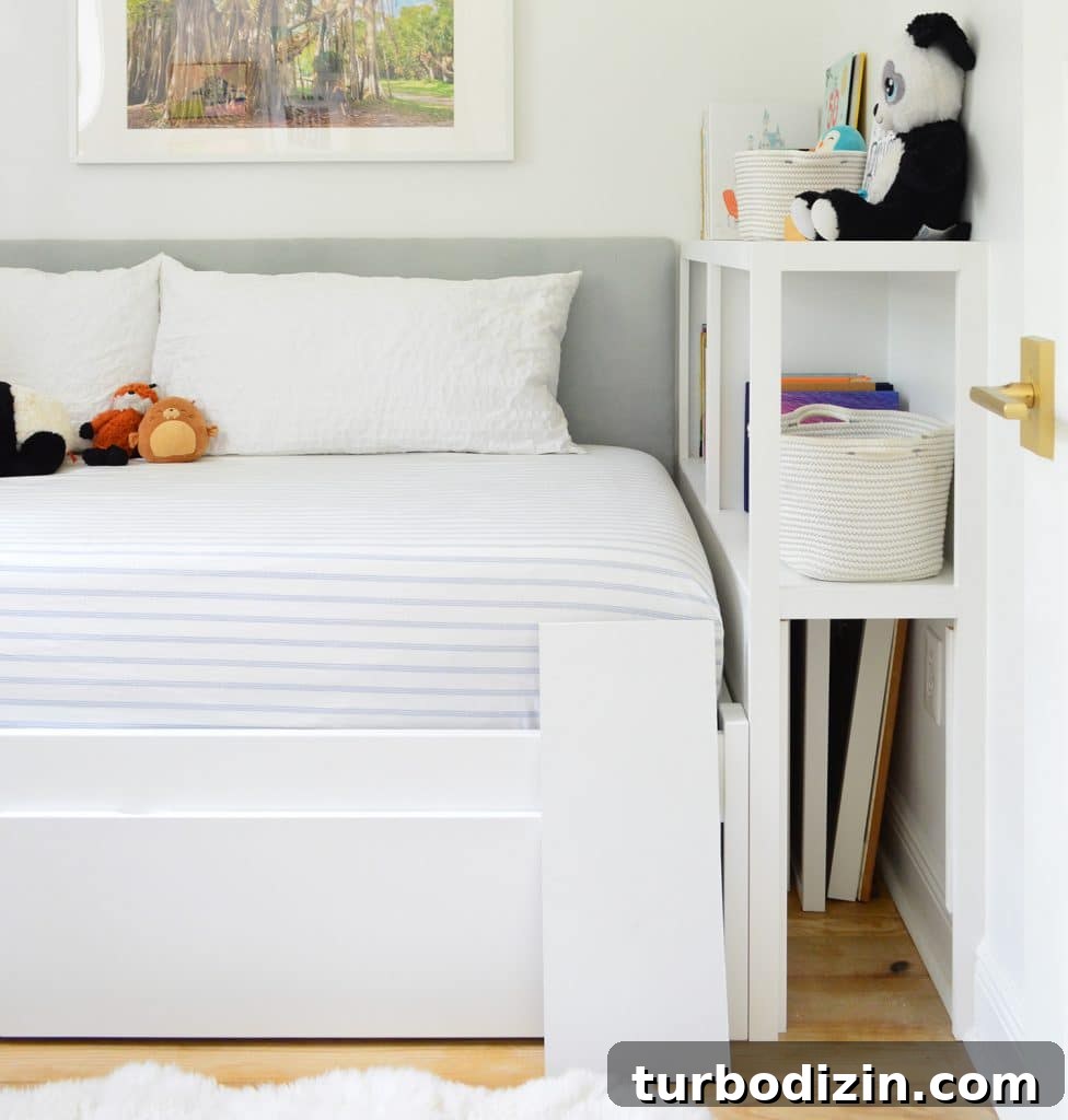 Smart Storage Solutions for a Small Kids' Bedroom 17 Built In Boys Bedroom With Hidden Cubby Storage Compartment Under DIY Bookcase