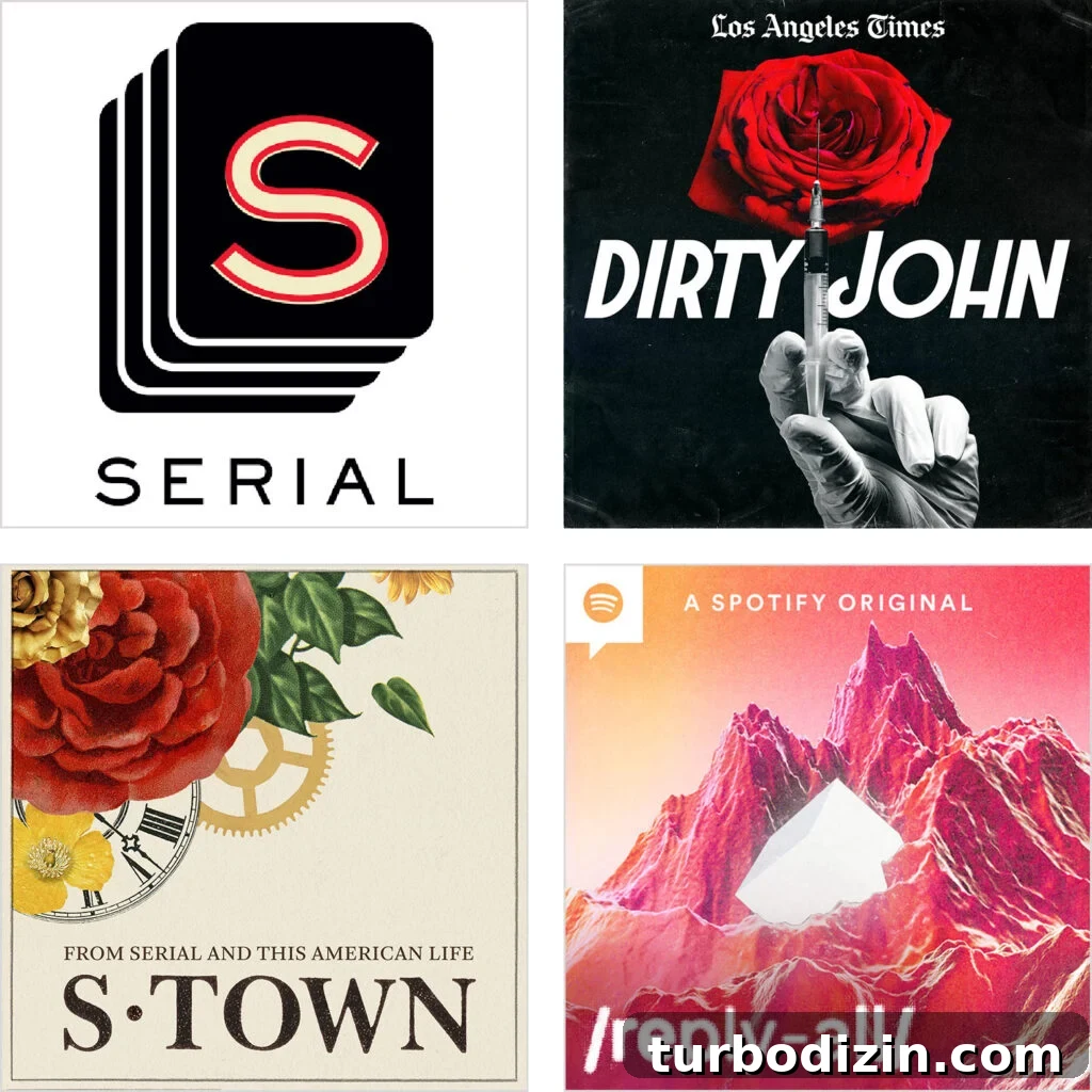 Our Favorite Podcasts of All Time 3 All Time Favorite Podcasts Serial Dirty John S S Town Reply All