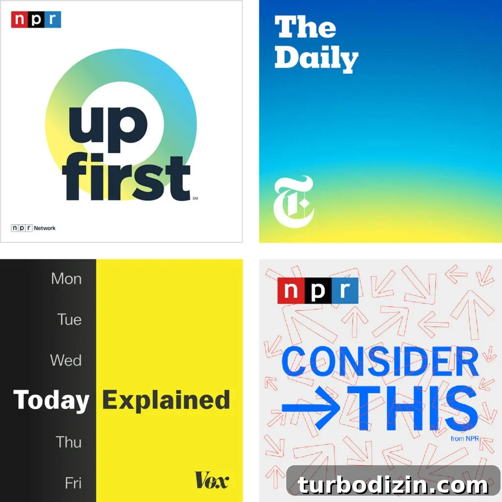 Our Favorite Podcasts of All Time 6 Favorite News Podcasts Up First The Daily Today Explained Consider This
