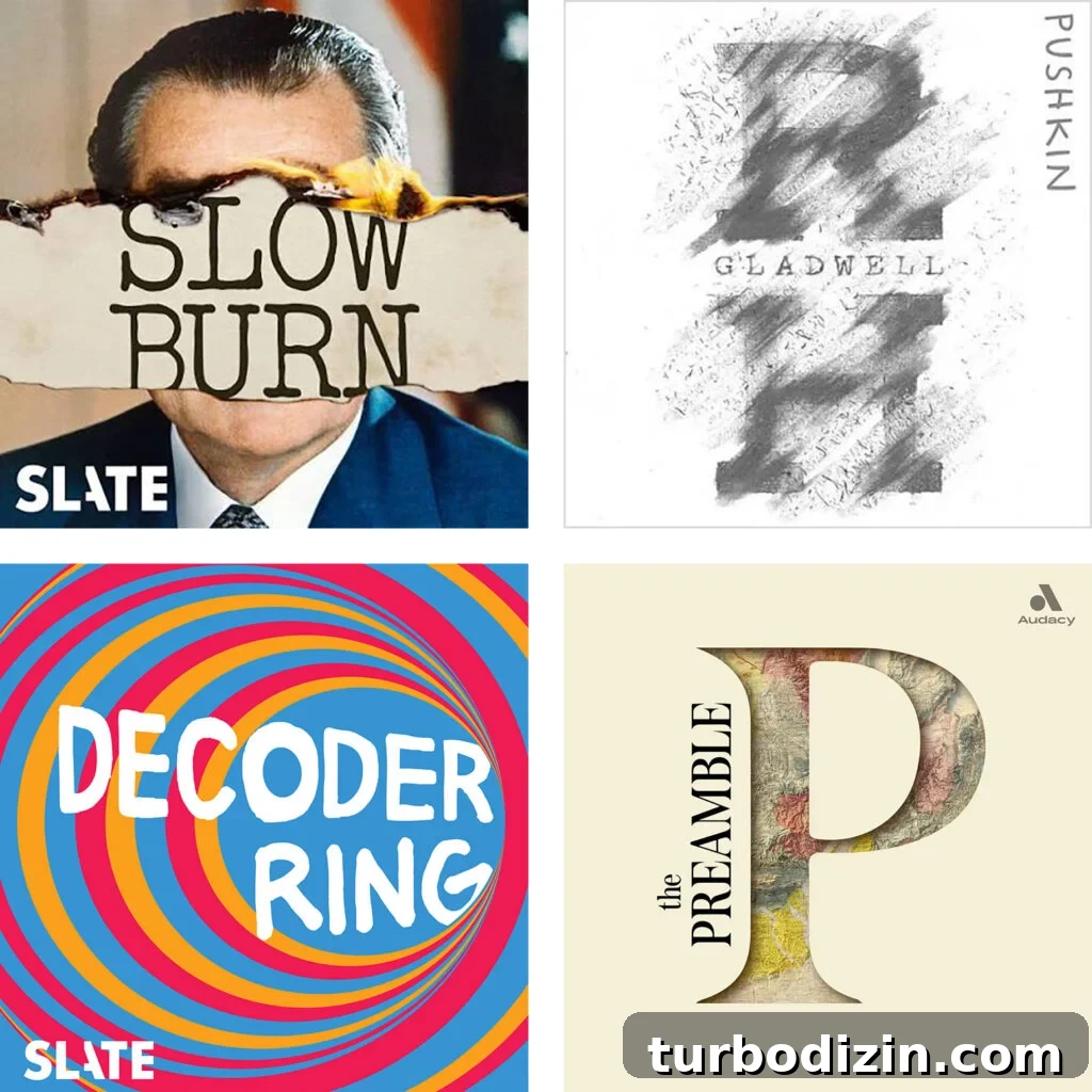 Our Favorite Podcasts of All Time 9 Favorite History Podcast Recommendations Slow Burn Revisionist History Decoder Ring The Preamble